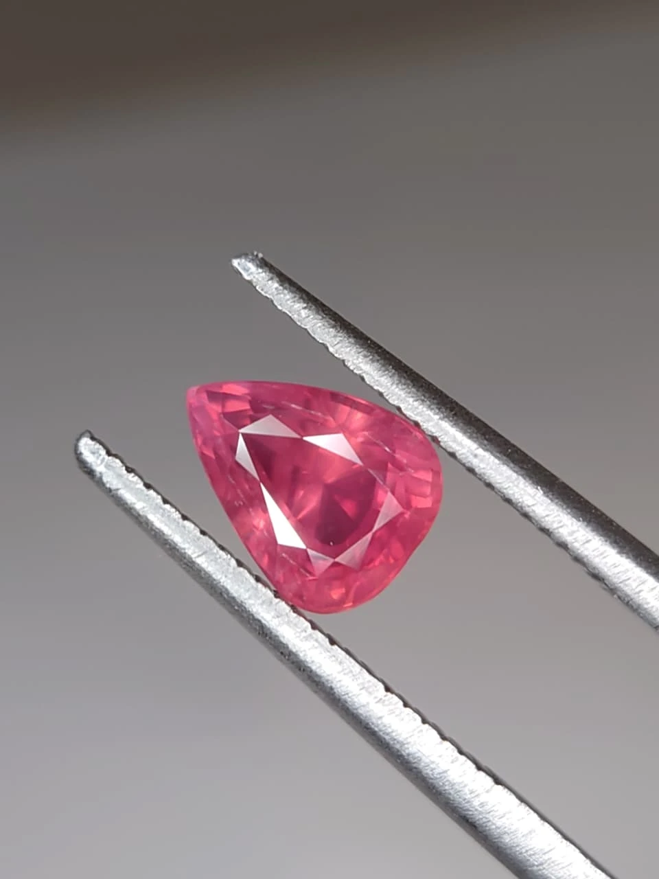 1.2ct Natural Pear Faceted Padparacha Sapphire from Srilanka — view 2